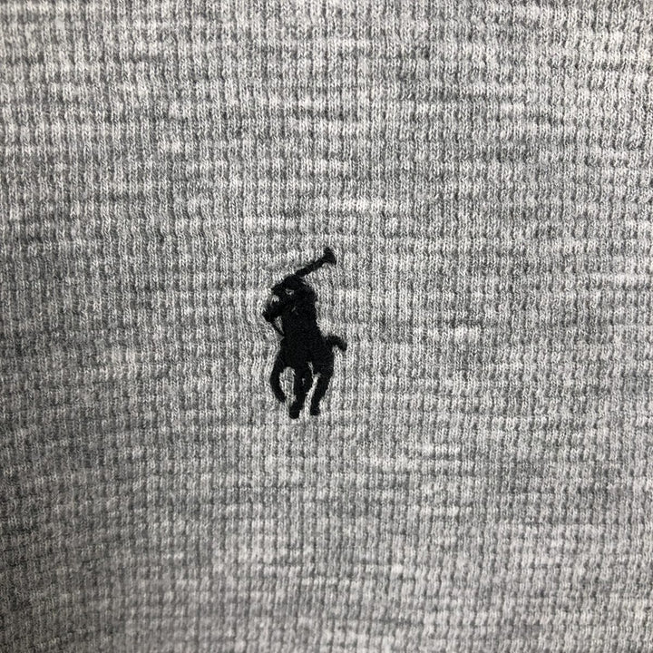 Ralph Lauren POLO RALPH LAUREN Thermal Long T-shirt Waffle Men's XL cotton gray type Vintage Second Hand