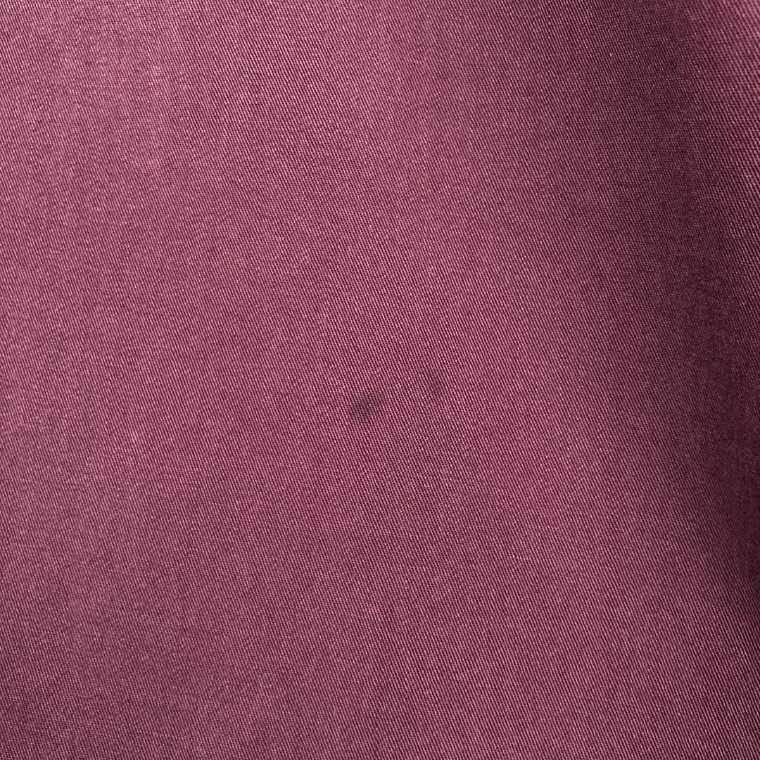 Brooks Brothers long-sleeved button-down shirt, men's size M cotton wine-red Vintage Second Hand