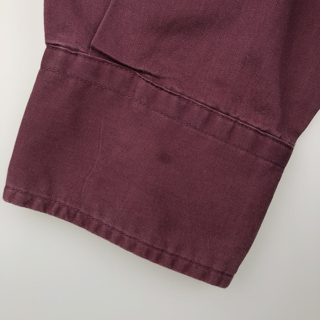 Brooks Brothers long-sleeved button-down shirt, men's size M cotton wine-red Vintage Second Hand