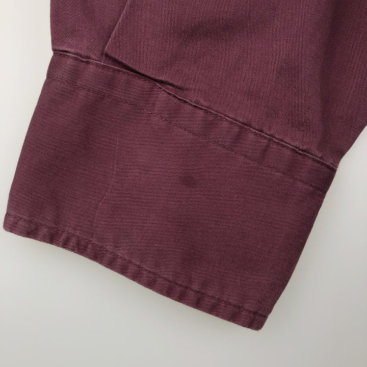 Brooks Brothers long-sleeved button-down shirt, men's size M cotton wine-red Vintage Second Hand