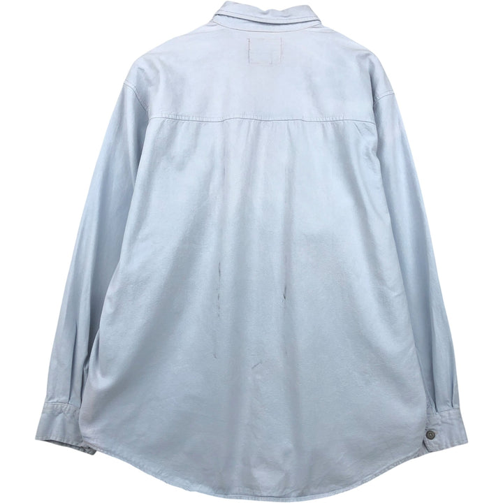Levi's RED TAB Long-Sleeve Button-Down Denim Shirt, Men's Size XL (approx.) cotton Blue type light blue Vintage Second Hand