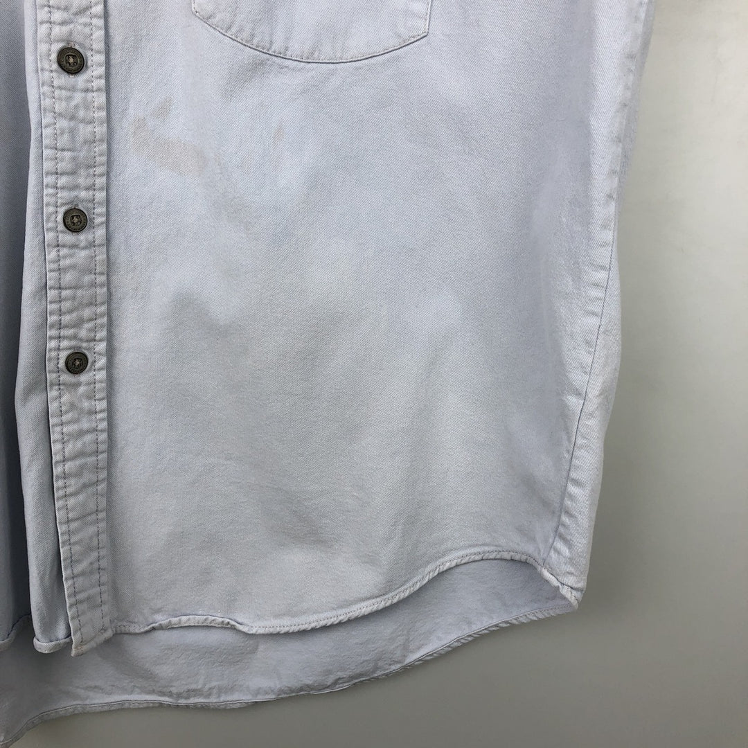 Levi's RED TAB Long-Sleeve Button-Down Denim Shirt, Men's Size XL (approx.) cotton Blue type light blue Vintage Second Hand