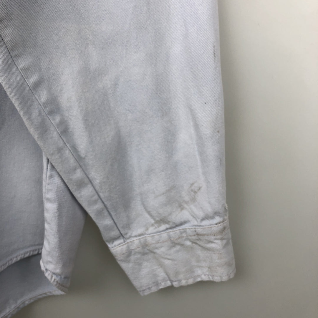 Levi's RED TAB Long-Sleeve Button-Down Denim Shirt, Men's Size XL (approx.) cotton Blue type light blue Vintage Second Hand