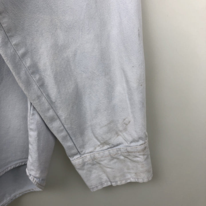Levi's RED TAB Long-Sleeve Button-Down Denim Shirt, Men's Size XL (approx.) cotton Blue type light blue Vintage Second Hand