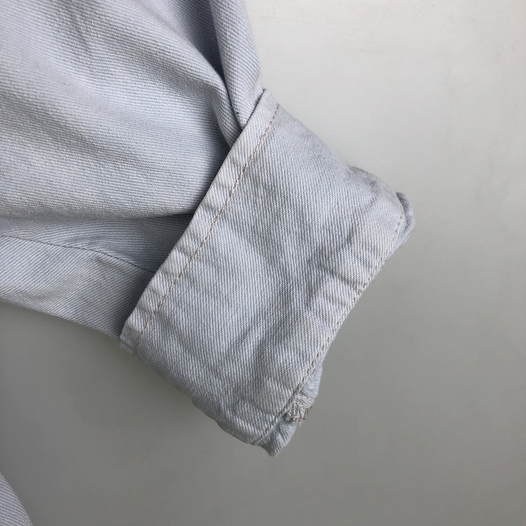 Levi's RED TAB Long-Sleeve Button-Down Denim Shirt, Men's Size XL (approx.) cotton Blue type light blue Vintage Second Hand