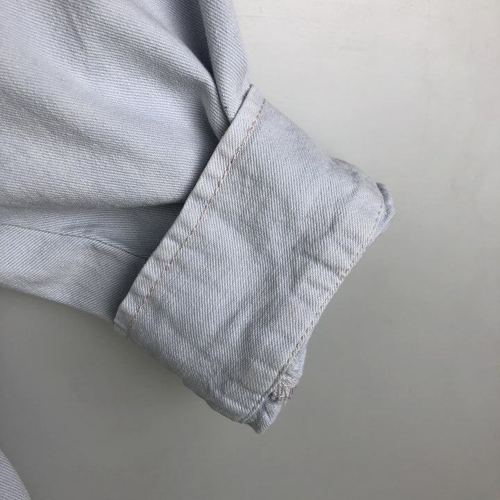 Levi's RED TAB Long-Sleeve Button-Down Denim Shirt, Men's Size XL (approx.) cotton Blue type light blue Vintage Second Hand