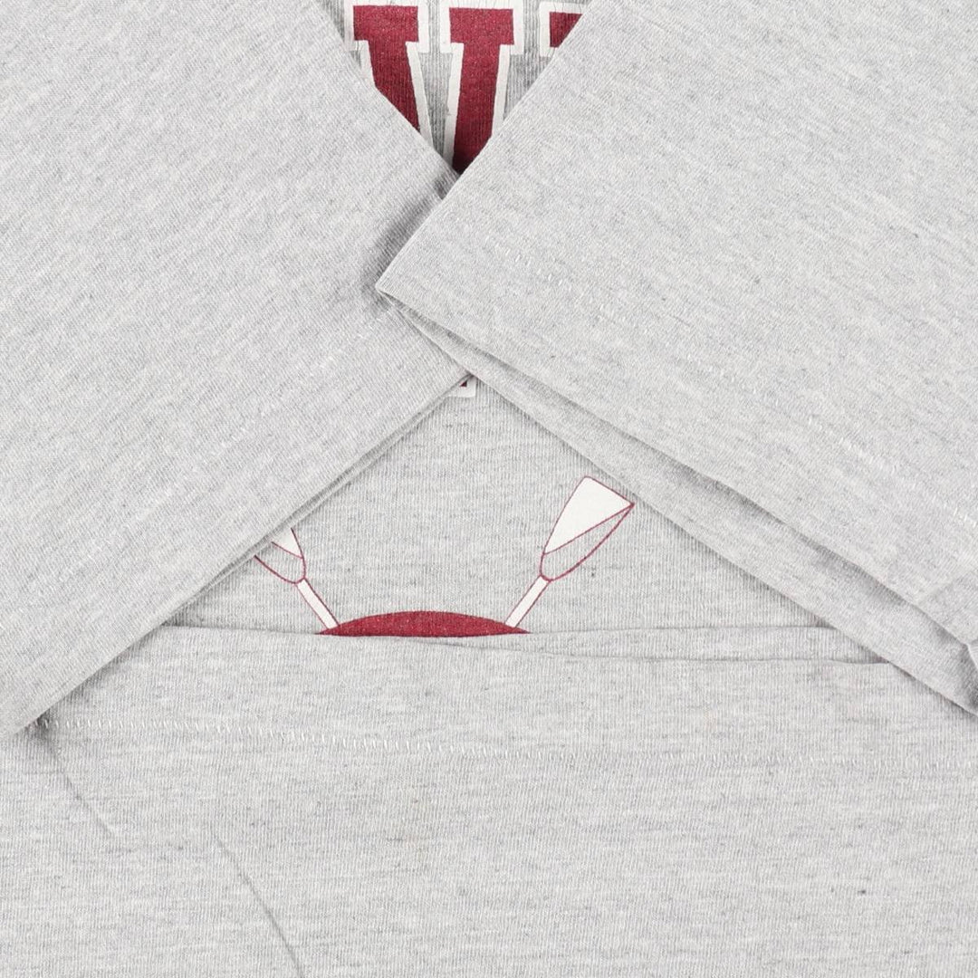 90'S Fruit of the Loom Harvard University Triple Print College T-Shirt, Made in USA, Women's Size M (Equivalent) Vintage cotton gray type Vintage Second Hand