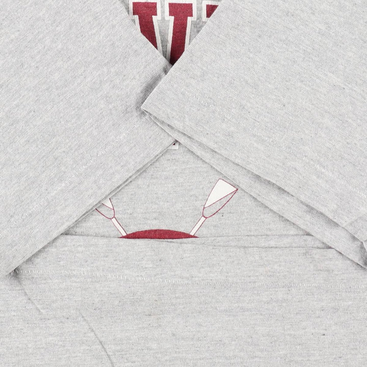 90'S Fruit of the Loom Harvard University Triple Print College T-Shirt, Made in USA, Women's Size M (Equivalent) Vintage cotton gray type Vintage Second Hand