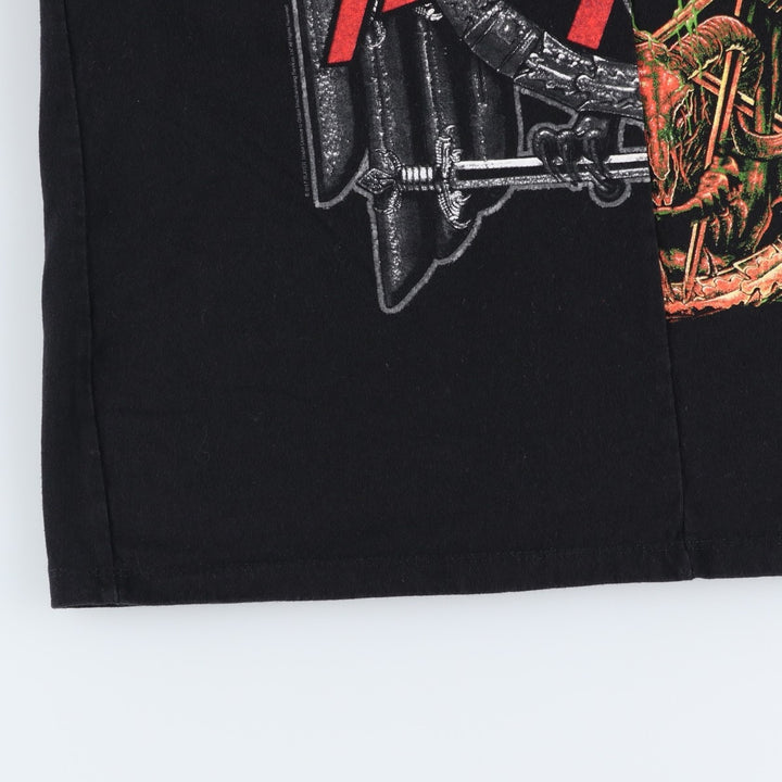 SLAYER Band T-Shirt, Made in USA, Women's Size M (approx.) cotton black type Vintage Second Hand