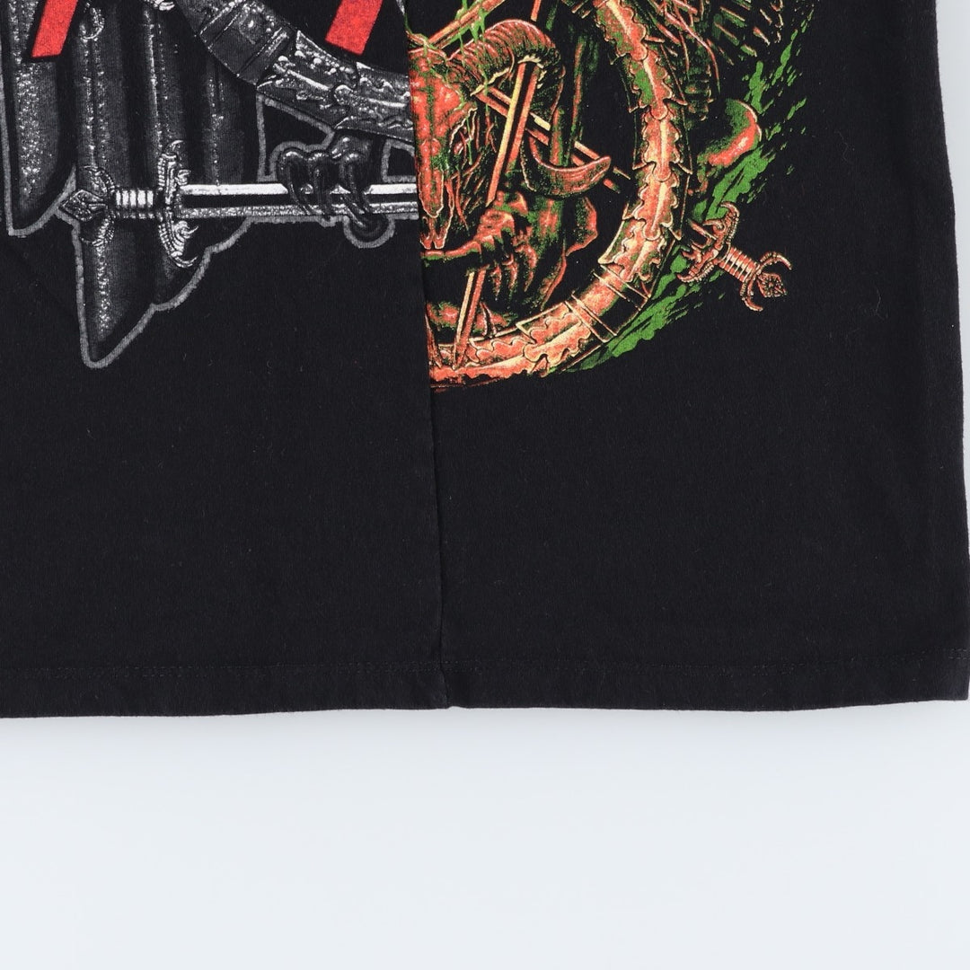 SLAYER Band T-Shirt, Made in USA, Women's Size M (approx.) cotton black type Vintage Second Hand