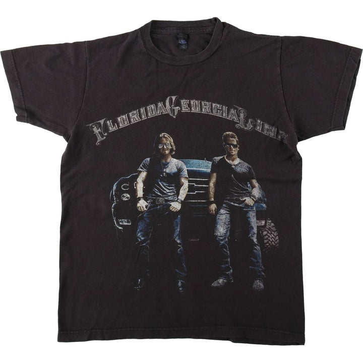 TULTEX FLORIDA GEORGIA LINE Band T-shirt (Women's Size S) cotton black type Vintage Second Hand