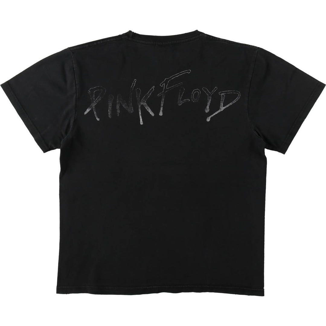 HOT ROCK PINK FLOYD Band T-shirt (Women's size S equivalent) cotton black type Vintage Second Hand