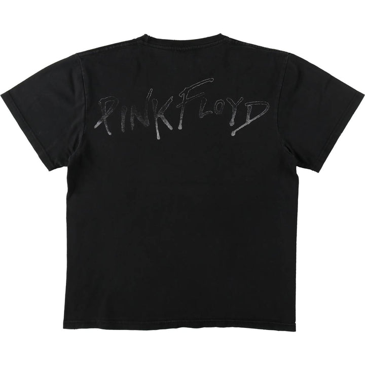 HOT ROCK PINK FLOYD Band T-shirt (Women's size S equivalent) cotton black type Vintage Second Hand