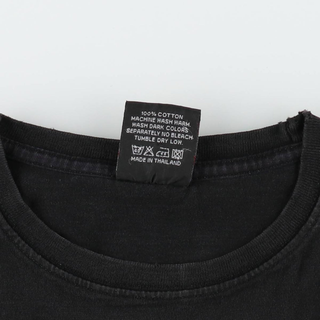 HOT ROCK PINK FLOYD Band T-shirt (Women's size S equivalent) cotton black type Vintage Second Hand