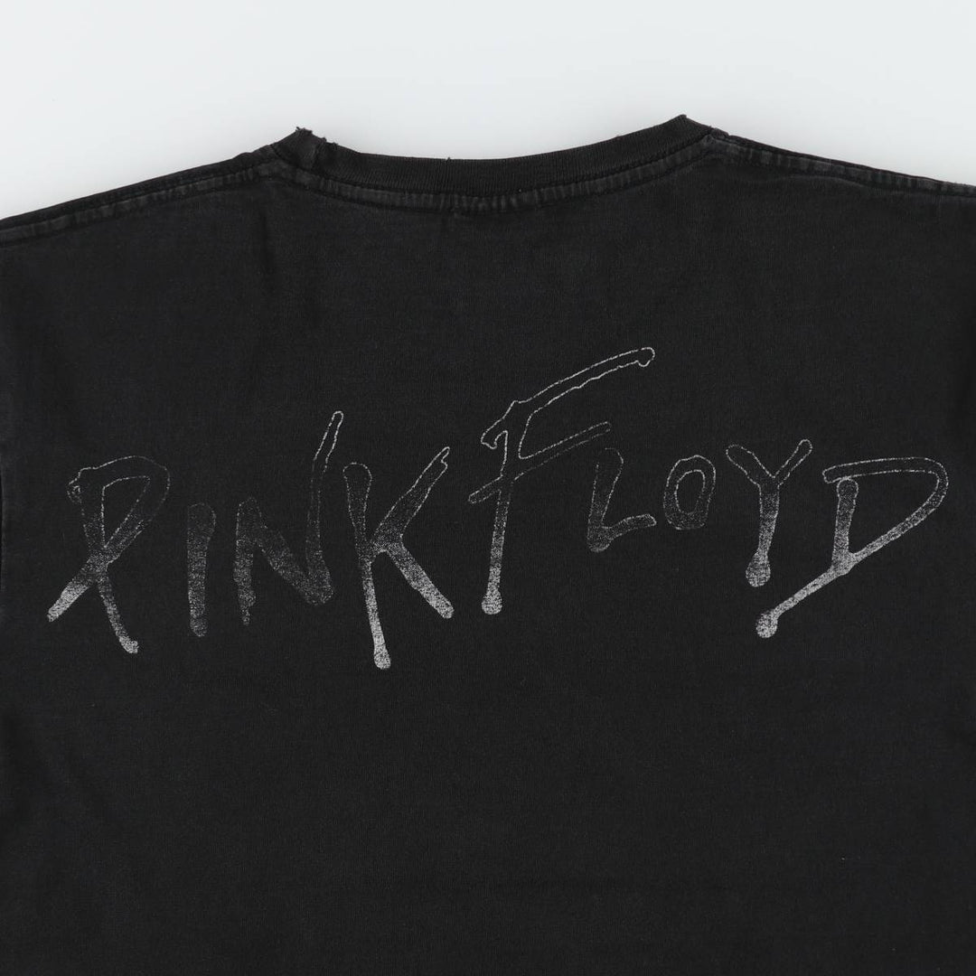 HOT ROCK PINK FLOYD Band T-shirt (Women's size S equivalent) cotton black type Vintage Second Hand