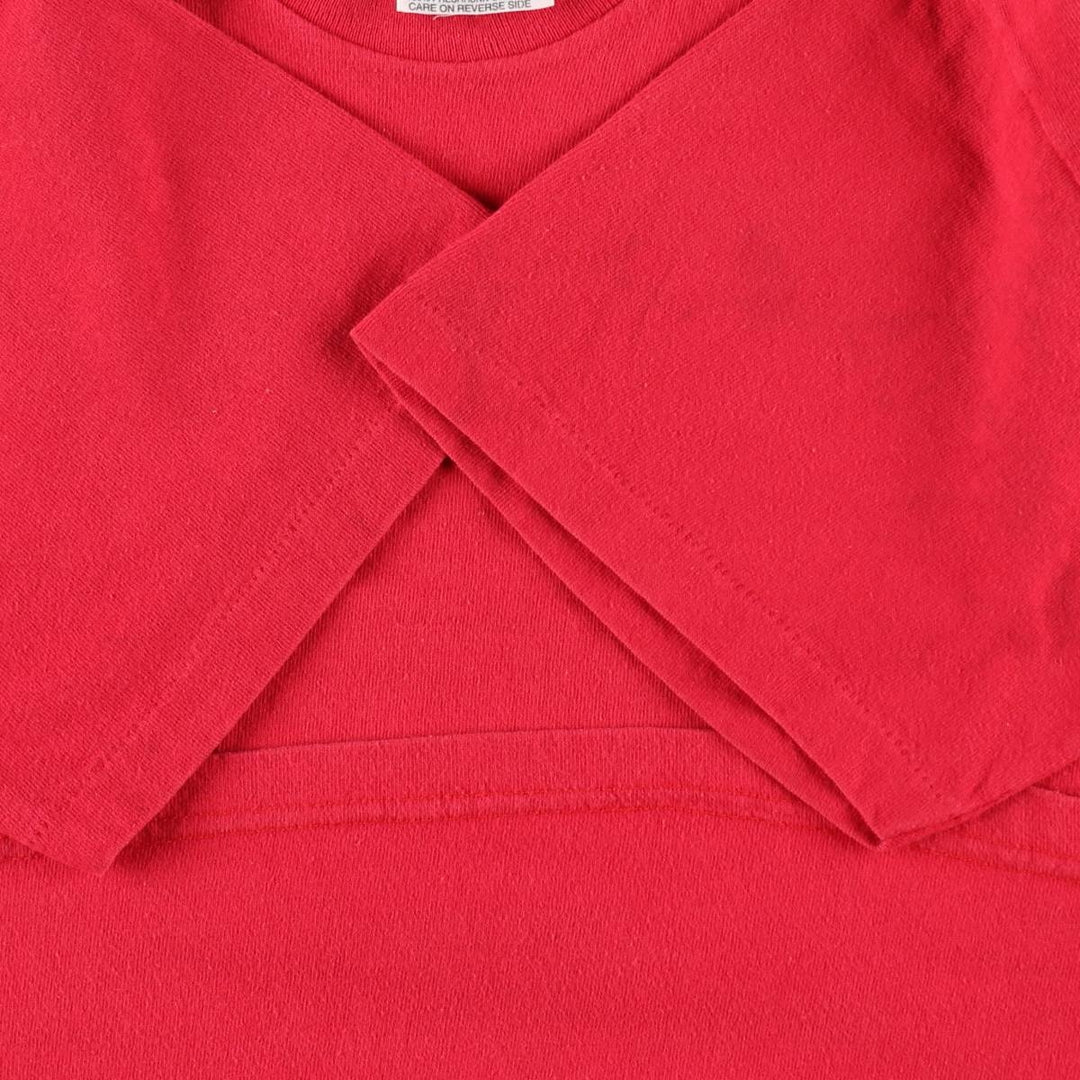 ~90'S Wrangler Short-Sleeve Printed T-Shirt, Made in USA, Men's Size M (Equivalent), Vintage cotton red type Vintage Second Hand