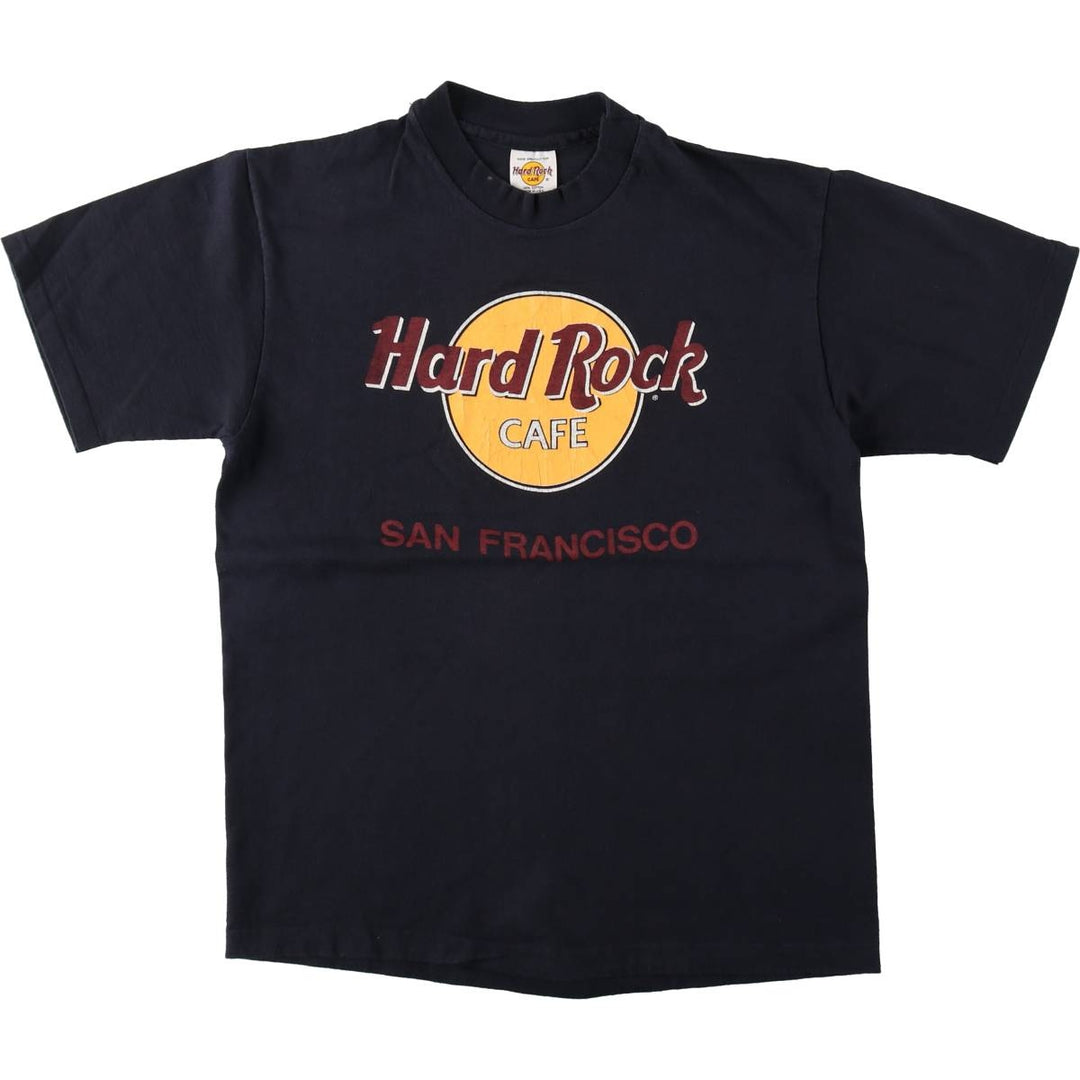 90'S Hard Rock Cafe advertising t-shirt, made in USA, women's size M equivalent, vintage. cotton black type Vintage Second Hand