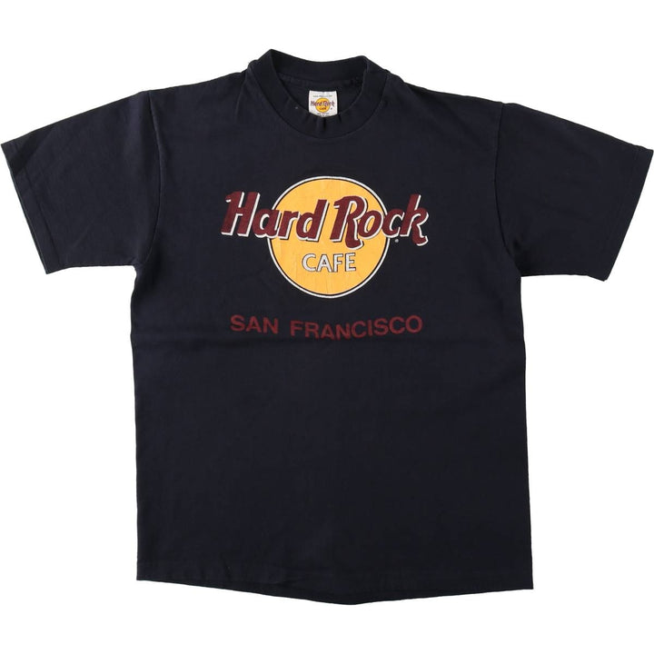 90'S Hard Rock Cafe advertising t-shirt, made in USA, women's size M equivalent, vintage. cotton black type Vintage Second Hand