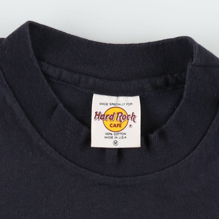 90'S Hard Rock Cafe advertising t-shirt, made in USA, women's size M equivalent, vintage. cotton black type Vintage Second Hand