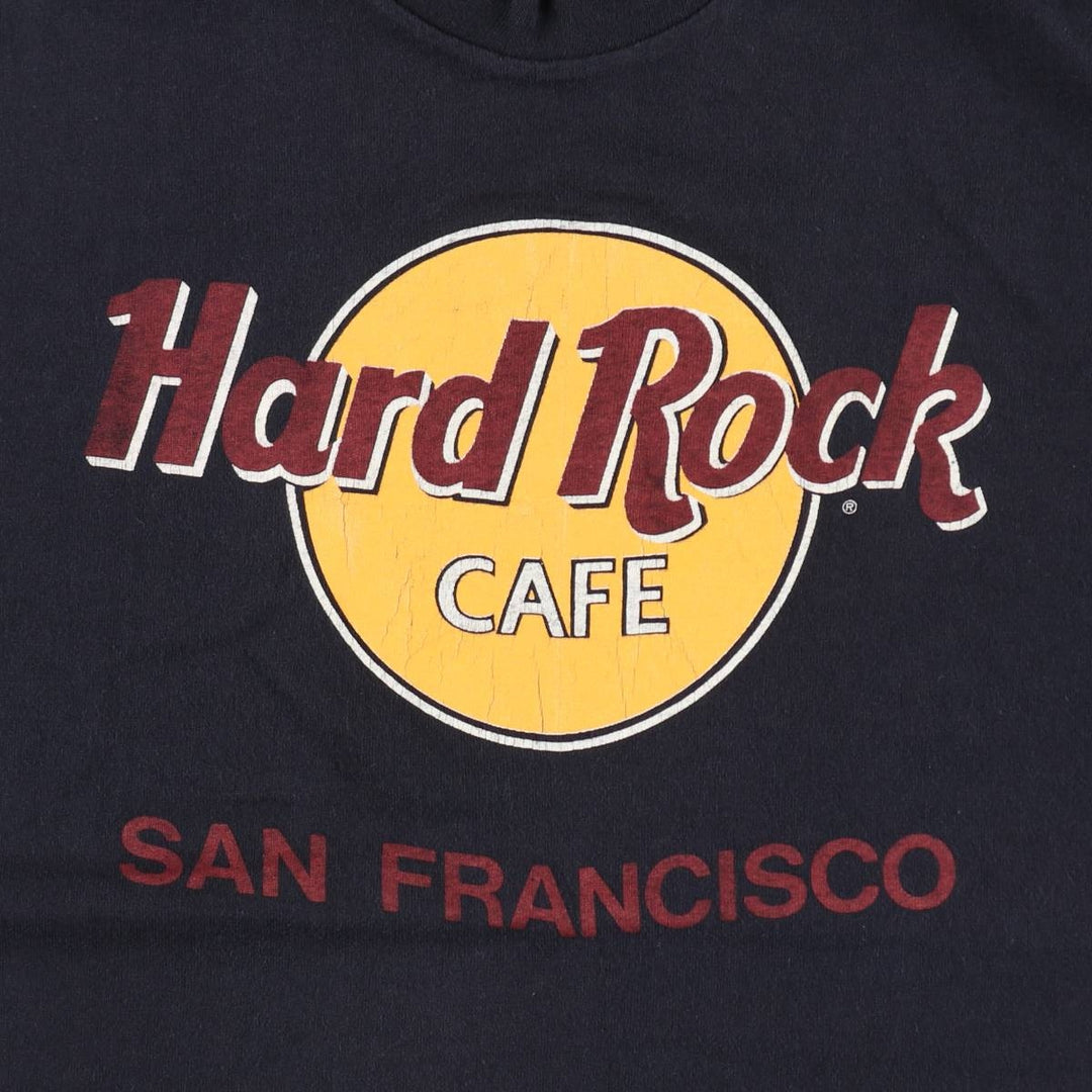 90'S Hard Rock Cafe advertising t-shirt, made in USA, women's size M equivalent, vintage. cotton black type Vintage Second Hand