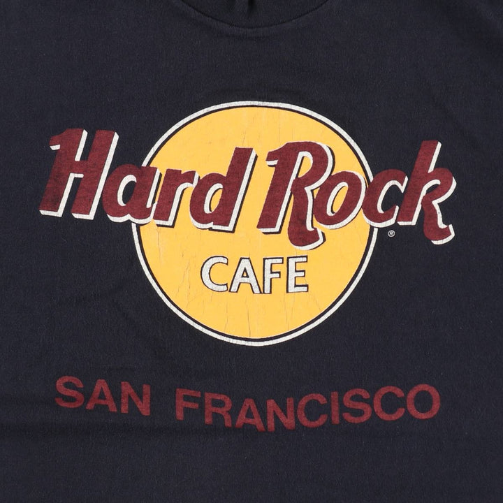 90'S Hard Rock Cafe advertising t-shirt, made in USA, women's size M equivalent, vintage. cotton black type Vintage Second Hand