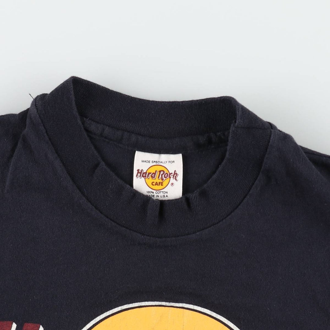 90'S Hard Rock Cafe advertising t-shirt, made in USA, women's size M equivalent, vintage. cotton black type Vintage Second Hand