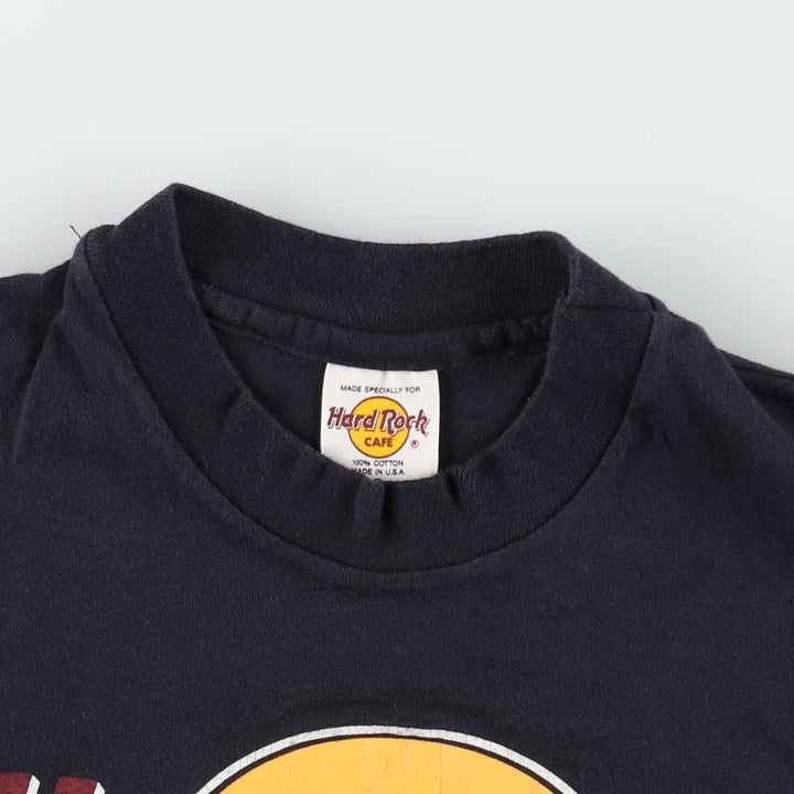 90'S Hard Rock Cafe advertising t-shirt, made in USA, women's size M equivalent, vintage. cotton black type Vintage Second Hand