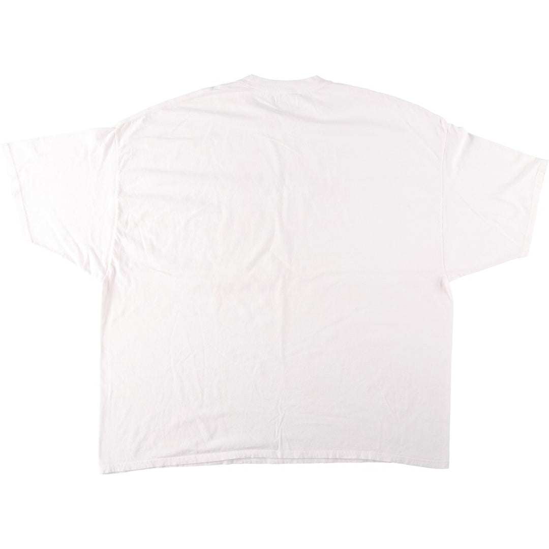 Big Size BIG DOGS Dog Print T-Shirt (Women's XXXXXL equivalent) cotton white type Vintage Second Hand