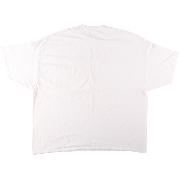 Big Size BIG DOGS Dog Print T-Shirt (Women's XXXXXL equivalent) cotton white type Vintage Second Hand
