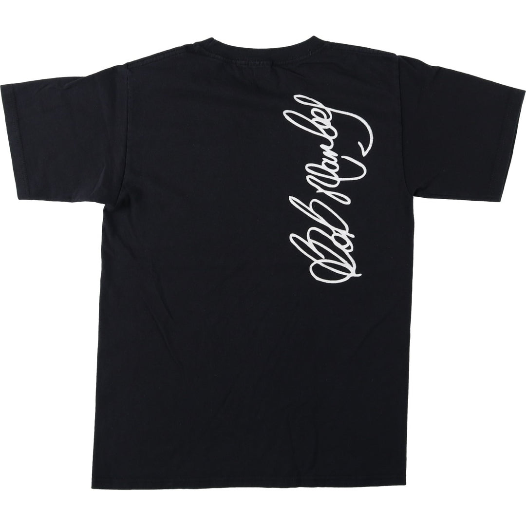BOB MARLEY Band T-shirt (Women's size S) unclear black type Vintage Second Hand