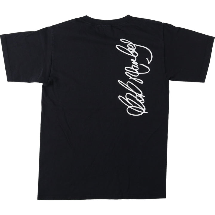 BOB MARLEY Band T-shirt (Women's size S) unclear black type Vintage Second Hand