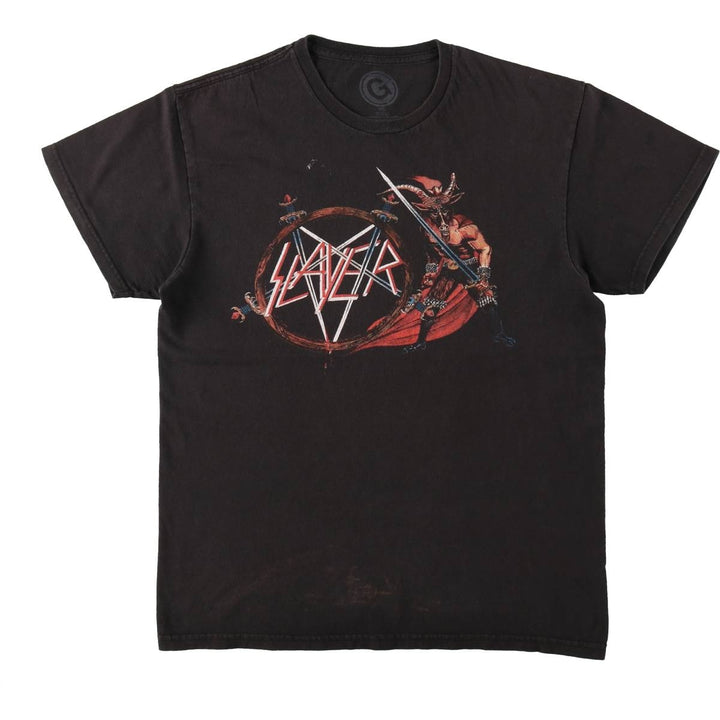 SLAYER Band T-shirt, Women's Size M (approx.) cotton black type Vintage Second Hand