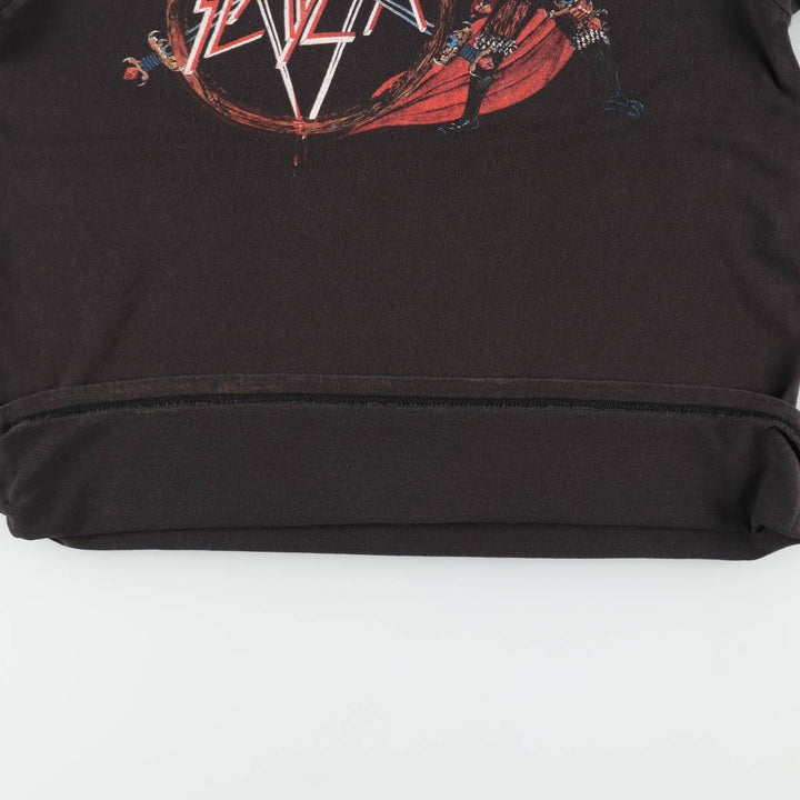 SLAYER Band T-shirt, Women's Size M (approx.) cotton black type Vintage Second Hand