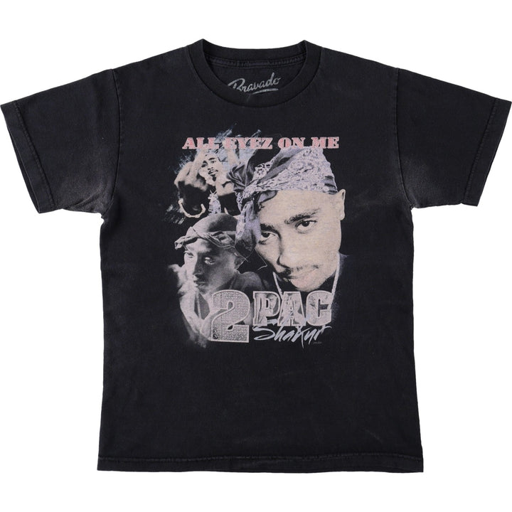 Bravado 2pac Wrap T-Shirt (Men's Size S) cotton black type Vintage Second Hand