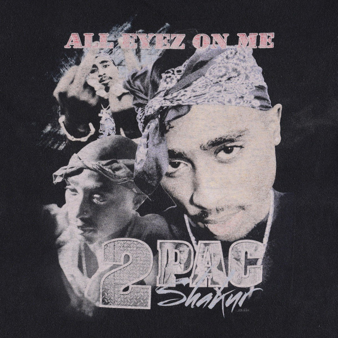 Bravado 2pac Wrap T-Shirt (Men's Size S) cotton black type Vintage Second Hand