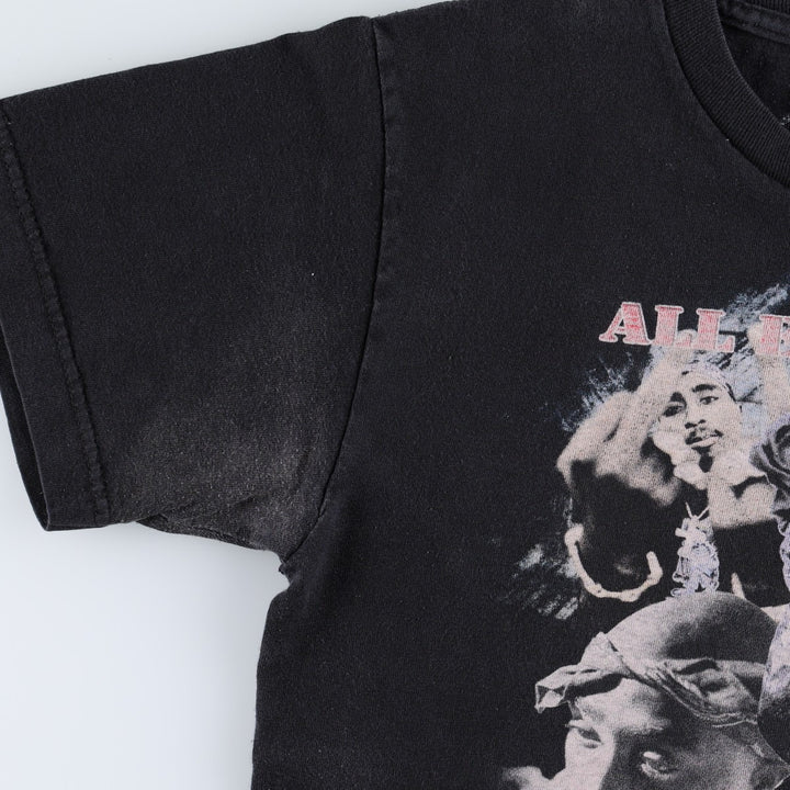 Bravado 2pac Wrap T-Shirt (Men's Size S) cotton black type Vintage Second Hand