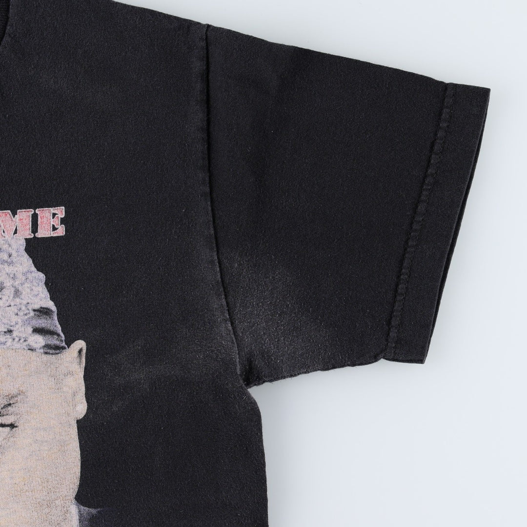 Bravado 2pac Wrap T-Shirt (Men's Size S) cotton black type Vintage Second Hand