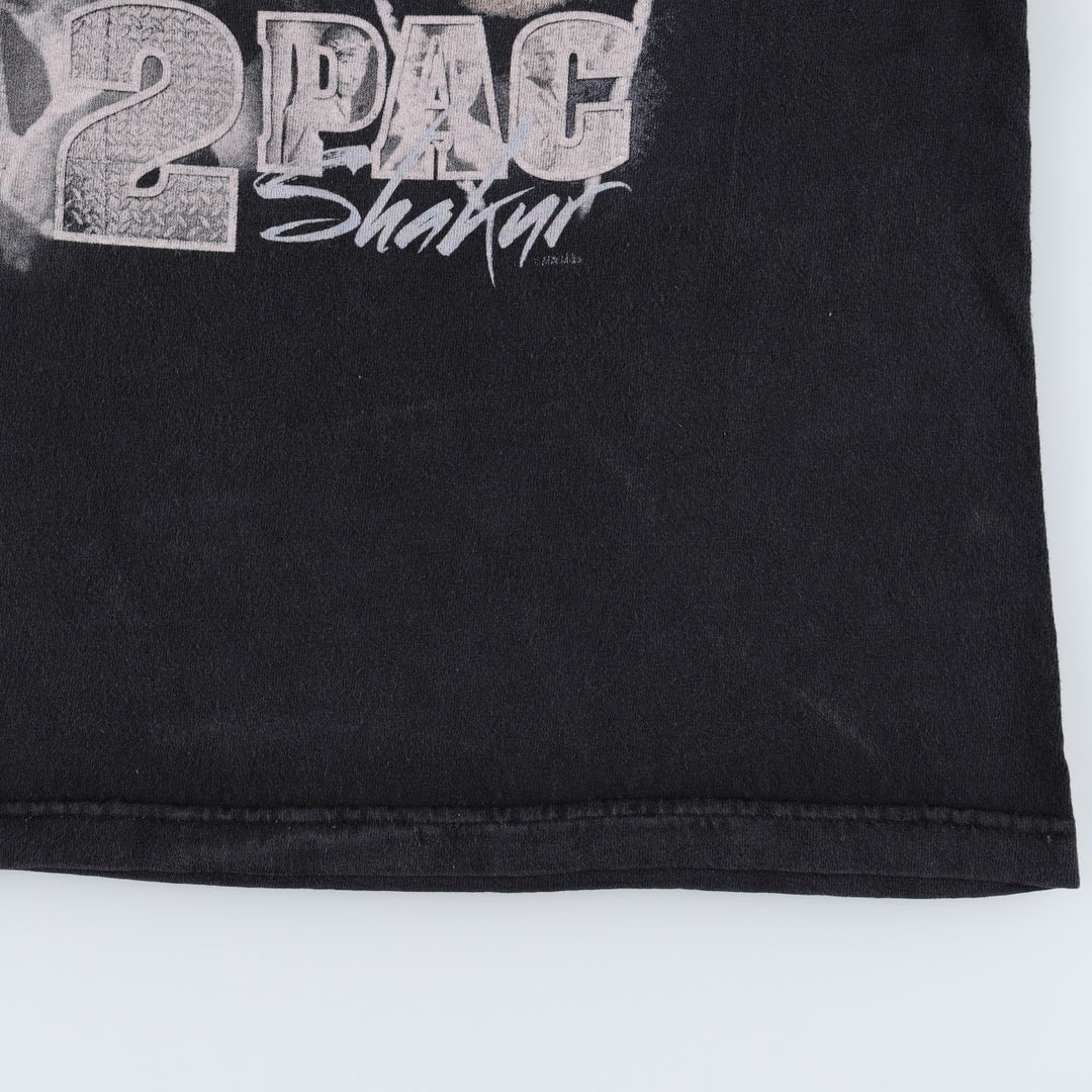 Bravado 2pac Wrap T-Shirt (Men's Size S) cotton black type Vintage Second Hand