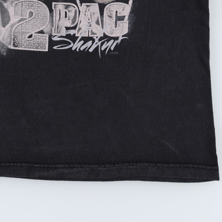 Bravado 2pac Wrap T-Shirt (Men's Size S) cotton black type Vintage Second Hand