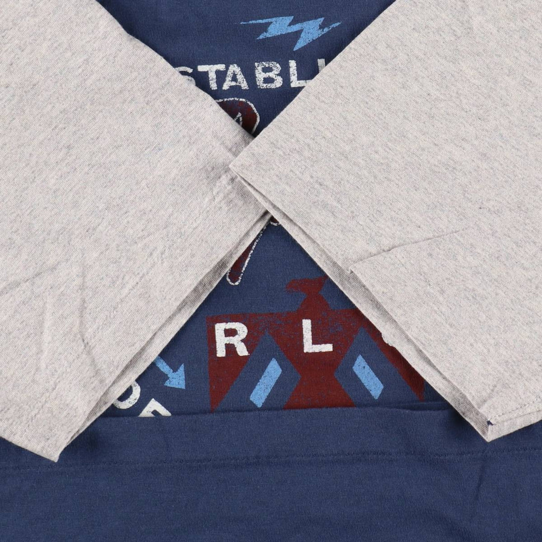 Ralph Lauren POLO RALPH LAUREN Short-Sleeve Printed T-Shirt, Women's Size XL (approx.) cotton gray type Vintage Second Hand