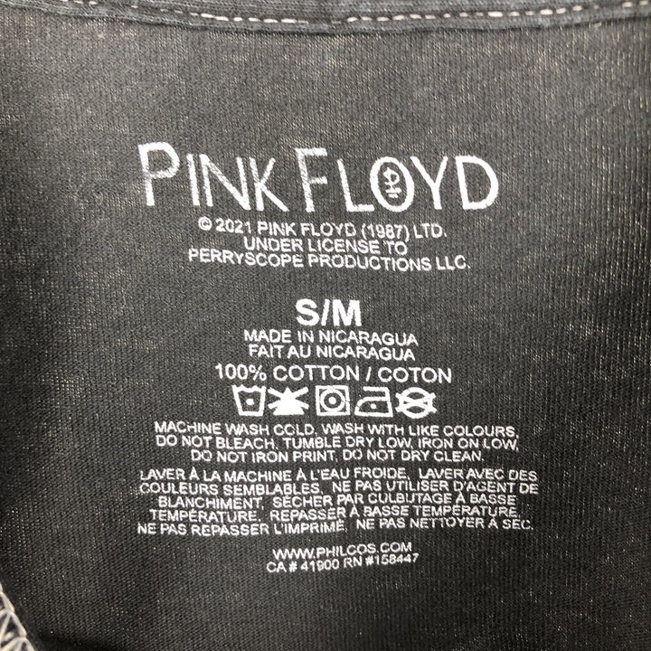 PINK FLOYD Long-Sleeve Band T-Shirt (Men's Size S) cotton black type Vintage Second Hand