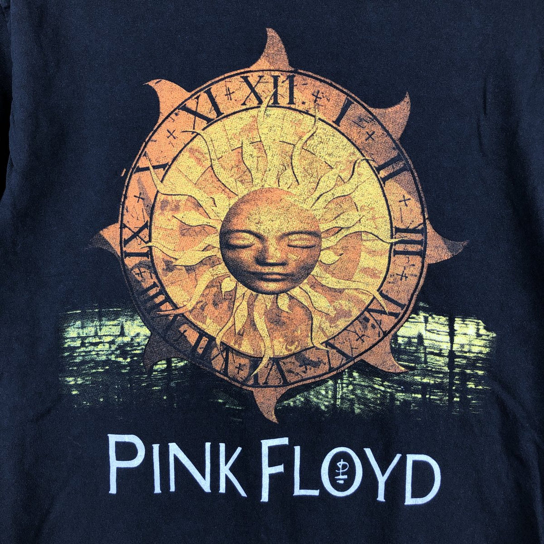 PINK FLOYD Long-Sleeve Band T-Shirt (Men's Size S) cotton black type Vintage Second Hand