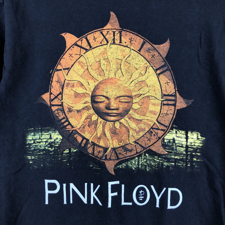 PINK FLOYD Long-Sleeve Band T-Shirt (Men's Size S) cotton black type Vintage Second Hand