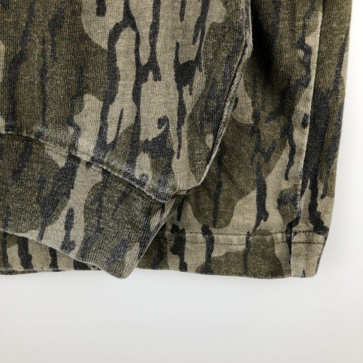 Carhartt Loose Fit Camouflage Pattern Long-Sleeve T-Shirt (Men's Size L) unclear Khaki type Vintage Second Hand