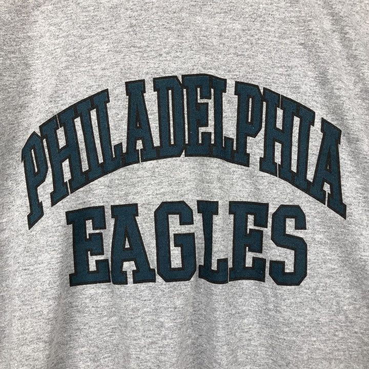 2000'S Gildan NFL Philadelphia Eagles Long-Sleeve T-Shirt (Men's XL equivalent) cotton gray type Vintage Second Hand