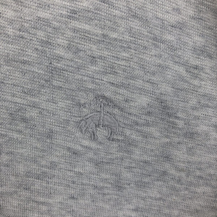 Brooks Brothers Est.1818 Henley Neck Long-Sleeve T-Shirt (Men's XL equivalent) cotton gray type Vintage Second Hand