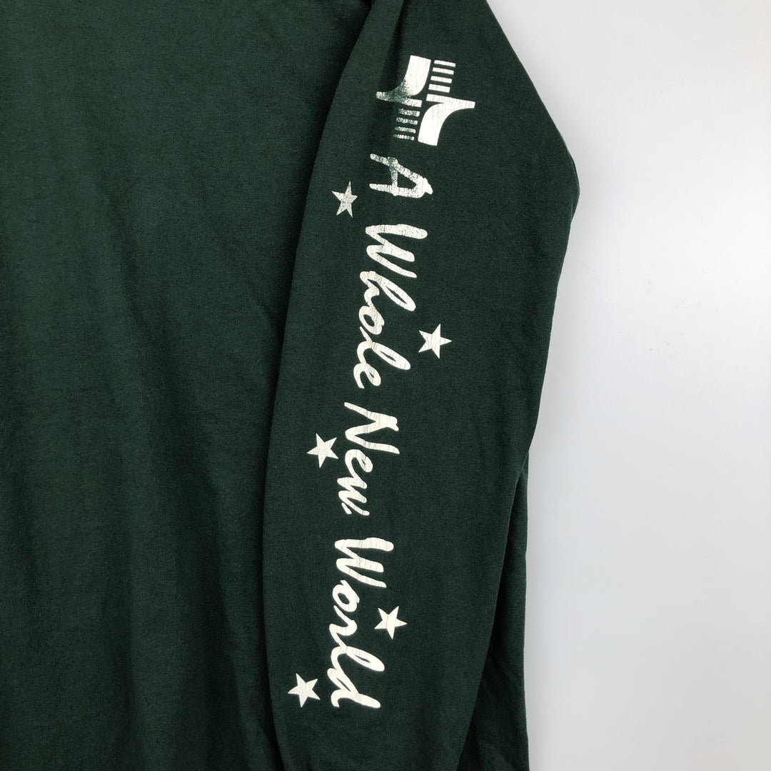 90'S Fruit of the Loom Best Long Sleeve T-Shirt, Made in USA, Men's XL, Vintage cotton green type Vintage Second Hand