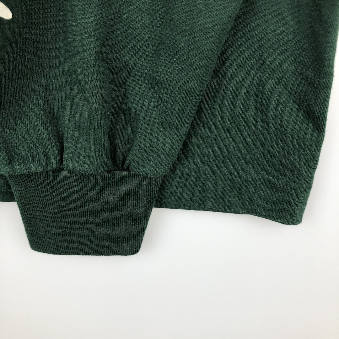 90'S Fruit of the Loom Best Long Sleeve T-Shirt, Made in USA, Men's XL, Vintage cotton green type Vintage Second Hand