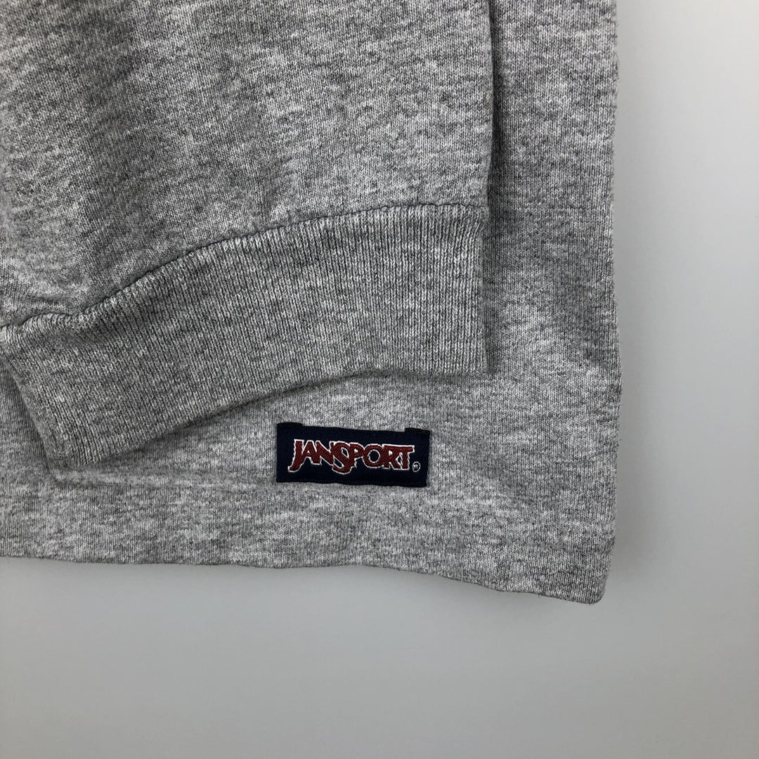 Jansport Long-Sleeve T-Shirt, Made in USA, Men's Size L cotton gray type Vintage Second Hand