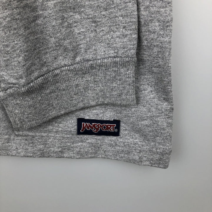 Jansport Long-Sleeve T-Shirt, Made in USA, Men's Size L cotton gray type Vintage Second Hand